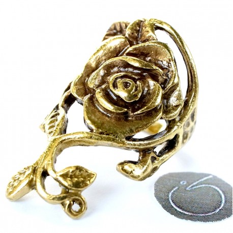 Brass ring Rose flower Ž66ŽŽ618
