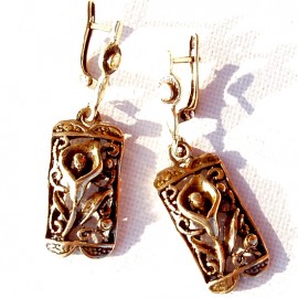 Brass earrings "Kalija" ŽA429