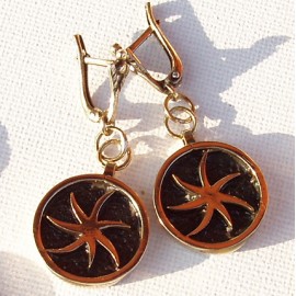 Brass earrings ŽA045
