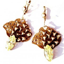 Brass earrings ŽA567