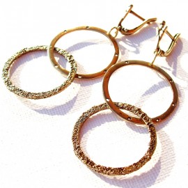 Brass earrings "Ratukai"