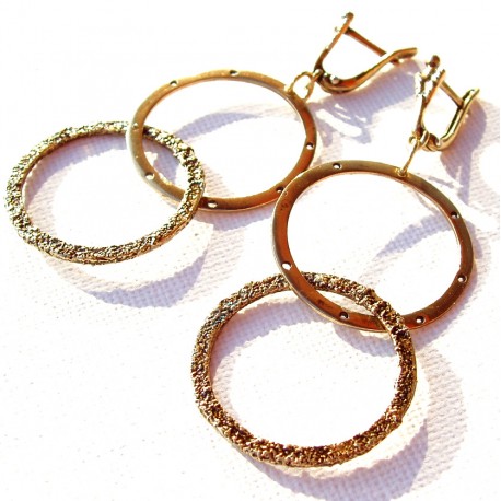 Brass earrings "Ratukai"