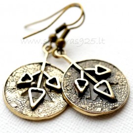 Brass earrings ŽA002-A