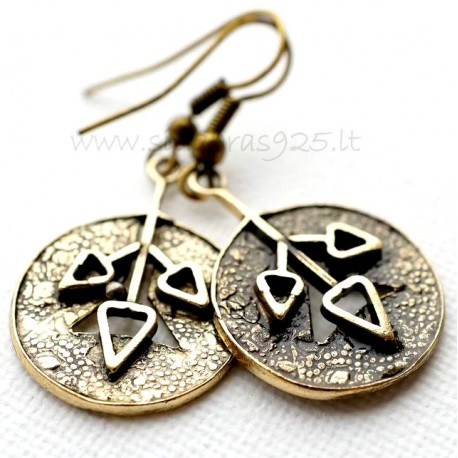 Brass earrings ŽA002-A