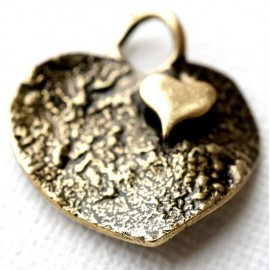 Brass pendant "Heart" ŽP313