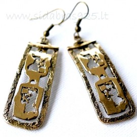 Brass earrings ŽA314
