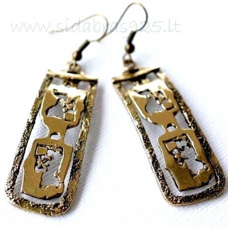 Brass earrings ŽA314