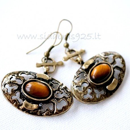 Brass earrings ŽA493-T