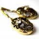 Brass earrings Ž453-1