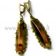 Brass earrings with copper strip ŽA233-1