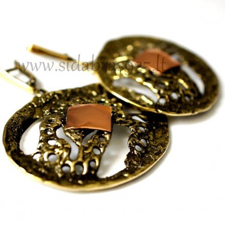 Brass earrings ŽA628