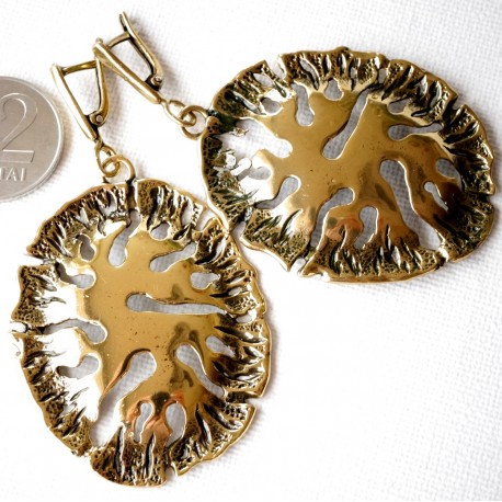 Brass earrings ŽA273