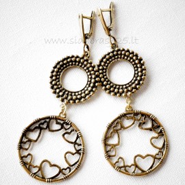 Brass earrings "Ratau"