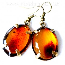 Brass earrings "Saulės spindulys" ŽA361