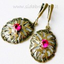 Brass earrings ŽA273-R