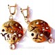 Brass earrings ŽA333-1