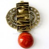 Brass pendant with Coral ŽP622