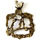Brass pendant with Zirconium ŽP519-1-1