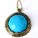 Brass pendant with Turquoise ŽP542-1