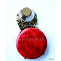 Brass pendant with Coral ŽP406
