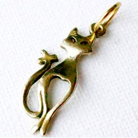 Brass pendant "Cat" ŽP270