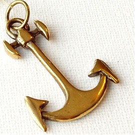 Brass pendant Anchor ŽP405