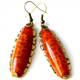 Brass earrings ŽA233-1
