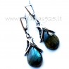 Earrings with Labradorite A486