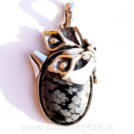 Unique jewelry Obsidianu
