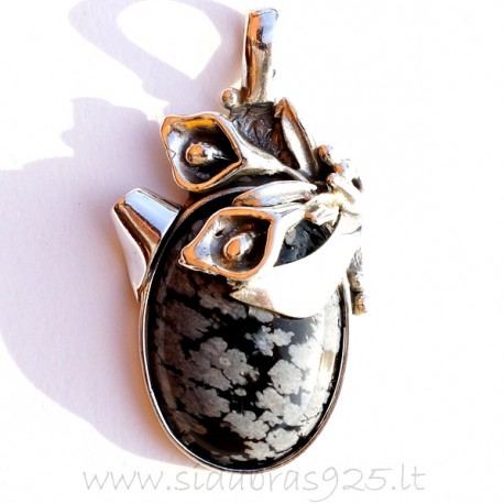 Unique jewelry Obsidianu