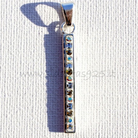 Pendant with Swarovski "BI"