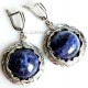 Earrings with Sodalite A543-1