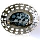 Brooch with Snow Obsidian S666-3