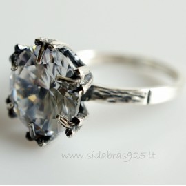 Ring with Zirconia Engagement Ž100