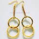 Brass earrings "Circles"-2