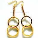 Brass earrings "Circles"