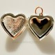 Brass pendant "Silvered Heart"-2