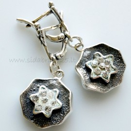 Earrings with Swarovski "Šventės akimirka"