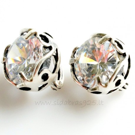 Earrings with Zirconia A711