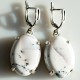 Earrings with agate A361-1