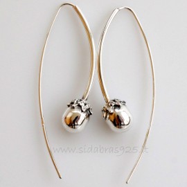 Earrings "Oak acorns"