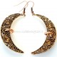 Bronze earrings "Mėnuliai su variu"-1