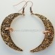Bronze earrings "Mėnuliai su variu"-2