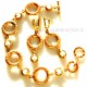 Bronze jewellery set "Gold hoops"-2