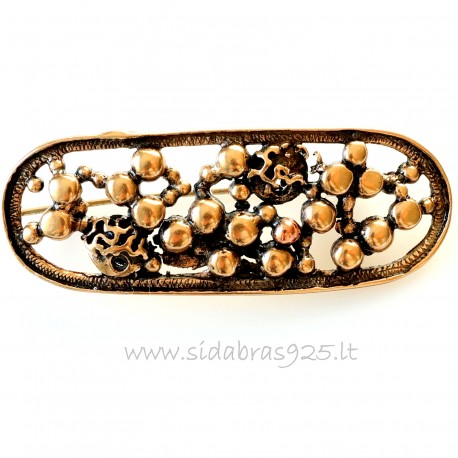 Bronze brooch "Bubbles"