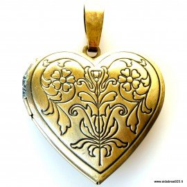 Brass pendant "Heart"2