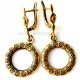 Brass earrings "Bubbles flowers"-1