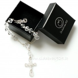 Rosaries on hand with large Swarovski crystals RR2SW
