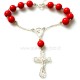 Rosaries on hand with coral RRK-2