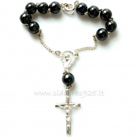 Rosaries on hand with onyx RRHE